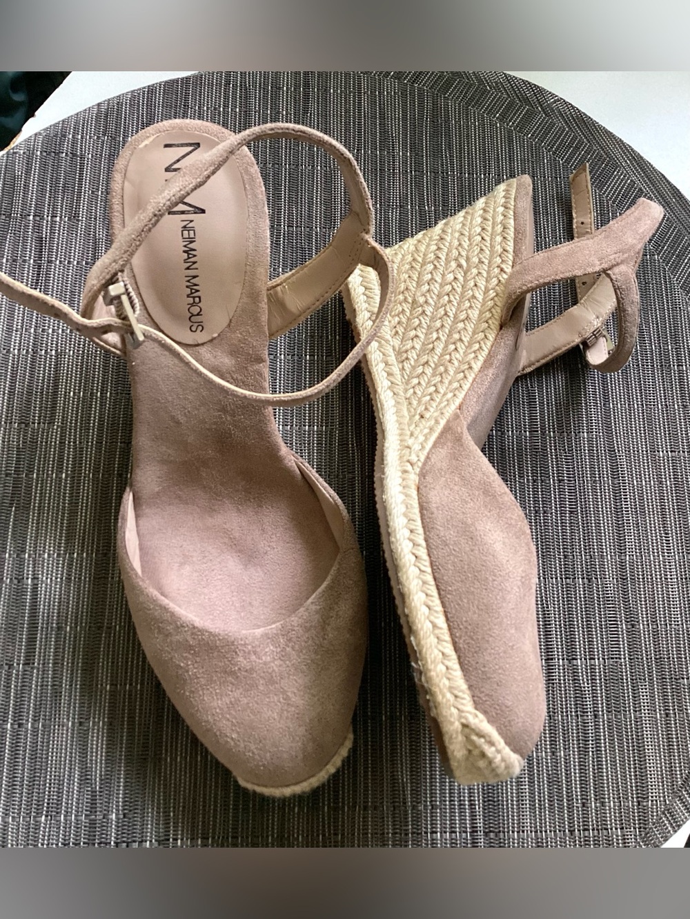 Neiman Marcus suede espadrilles. Size 7